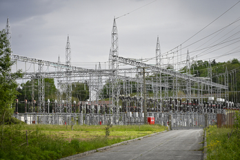 Subestación de energía eléctrica en Oiartzun.