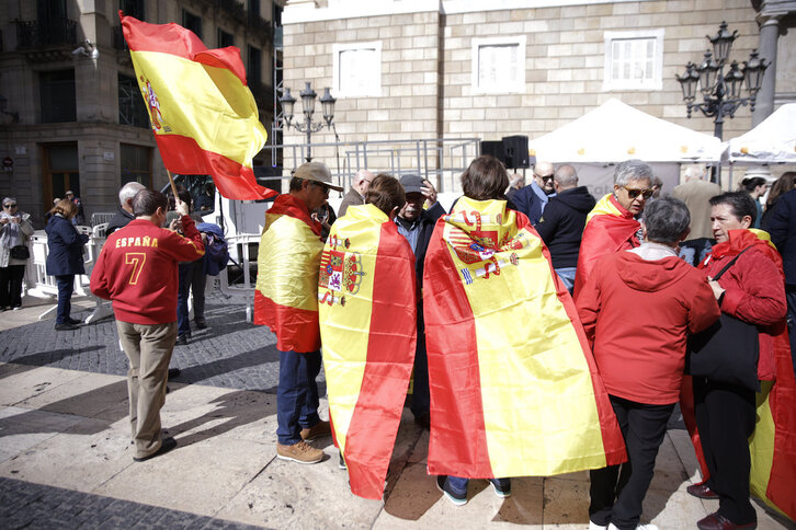 Imagen de archivo de una protesta contra la Ley de Amnistía.