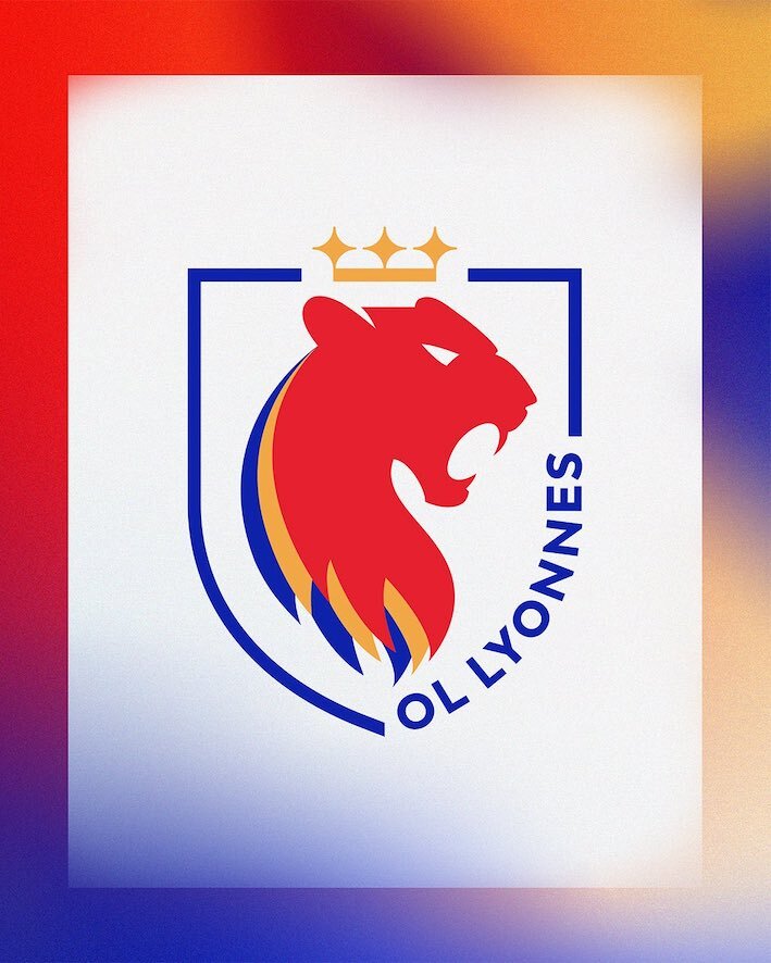 El nuevo logotipo del OL Lyonnes. (OL Lyonnes)