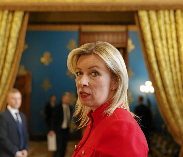 La portavoz rusa de Exteriores, Maria Zajarova.