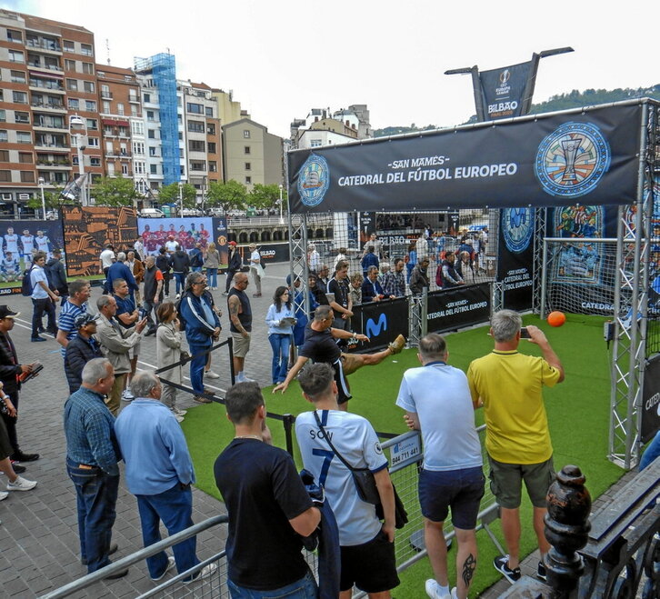 Bilbo se ha llenado de zonas de actividades de cara a la final de esta noche.