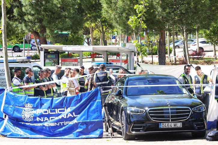 Dispositivo policial en la zona donde ha sido abatido a tiros el antiguo político ucraniano prorruso.