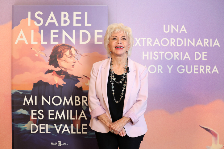 Isabel Allende, en la presentación de su libro este miércoles.