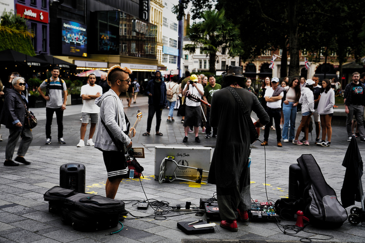 Leicester Square plaza.