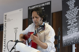 Jesús Carbonell ha evidenciado su arte en la presentación del Flamenco on fire de este año.