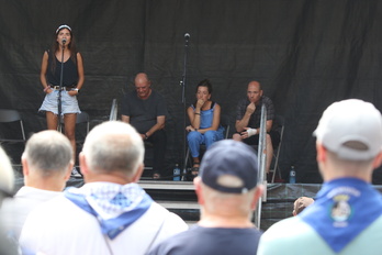 Bertsolariak, Bilboko Aste Nagusiko saio batean.