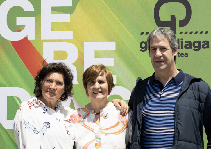 Asun Elorriaga, Nerea Mujika eta Gotzon Gomez.