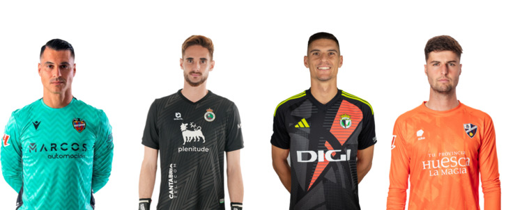 Andrés Fernández, Jokin Ezkieta, Ander Cantero y Juan Pérez, titulares en equipos punteros de Segunda con pasado en Iruñea.