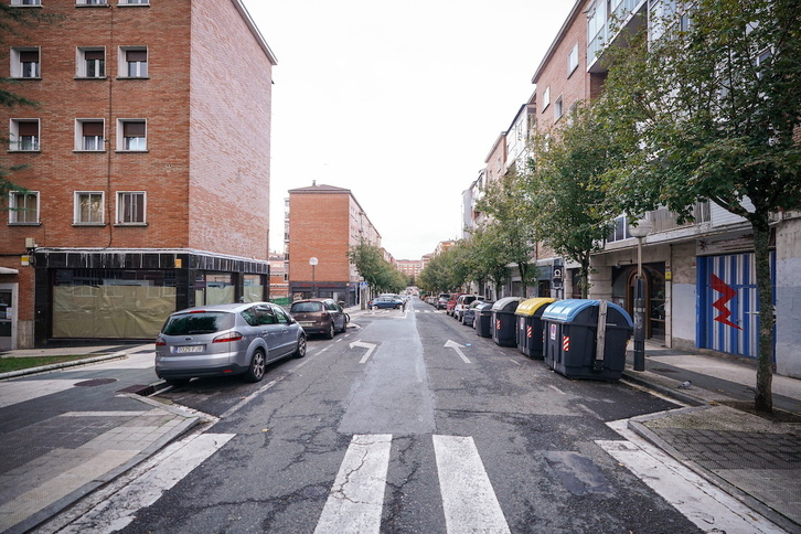 Calle situada en el barrio de Arana, que será zona OTA desde octubre.