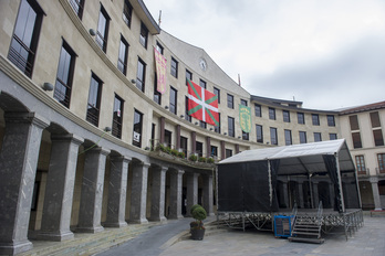 Laudioko Herriko Plaza, artxiboko irudian.