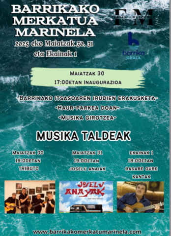 Barrikako Itsas Merkatuaren kartela.