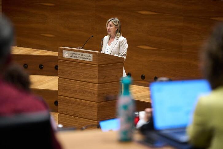 La consejera López Antelo, defendiendo la oportunidad de la norma.