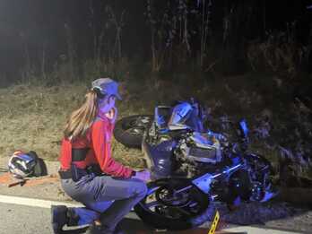 Este accidente de moto camino a su domicilio tras el turno de tarde costó la vida a un trabajador el jueves noche.