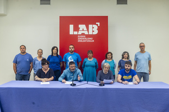 LABek astelehen honetan Bilbon eskaini duen agerraldia.