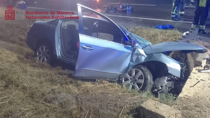 Imagen del siniestro distribuida por los equipos de emergencia.