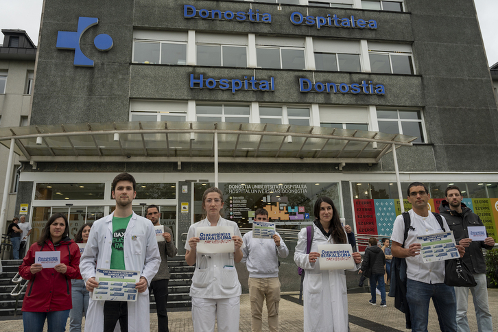 Asteartean Donostian egindako agerraldia.