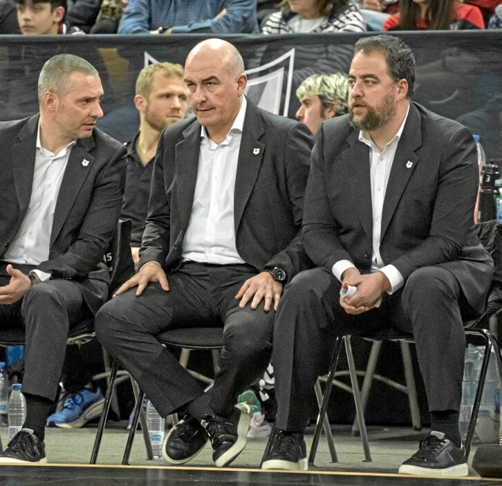 Sergio García, a la derecha, junto a Jaume Ponsarnau.