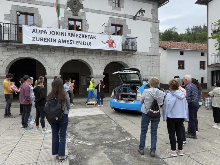 LandaGO auto autonomoa frogatu dute Abaltzisketan eta Amezketan.