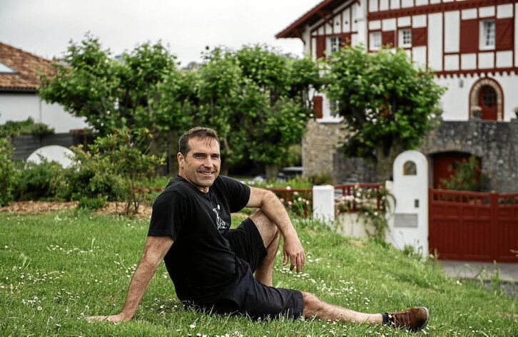 Haritz Larrañaga, elkarrizketarako ateratako argazkian.