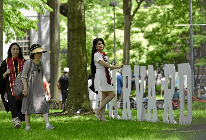 Campus de la universidad de Harvard, en  Massachusetts.