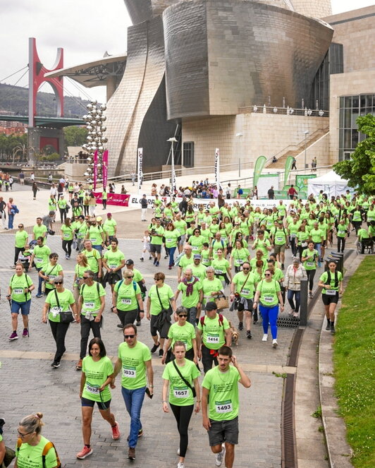 La marcha partió del Guggenheim.