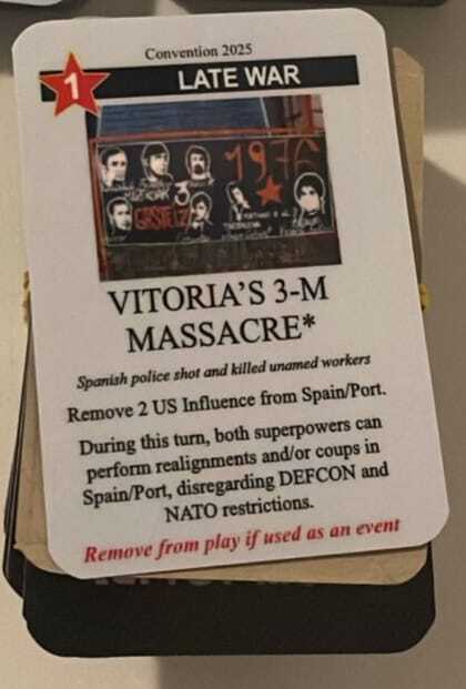 Carta promocional que recoge la Masacre del 3 de Marzo.