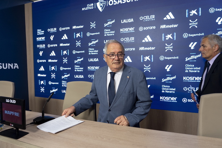 Sabalza aspira a encadenar su tercer mandato como presidente rojillo.