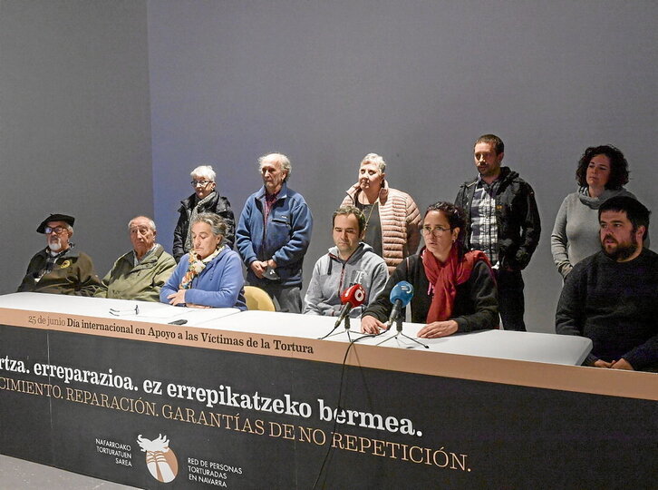 Comparecencia de la Red de Personas Torturadas de Nafarroa.