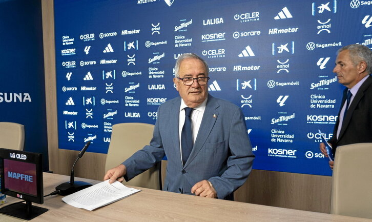 Sabalza nunca ha tenido que enfrentarse a un rival en unas elecciones rojillas.