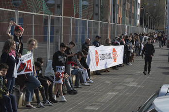 Giza katea egin zuten maiatzean ikastetxeek.