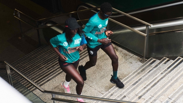 Un momento de la Primera Cursa Antirracista que tuvo lugar el 1 de junio en Barcelona.