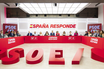 Reunión de la Ejecutiva del PSOE, el lunes en Ferraz.