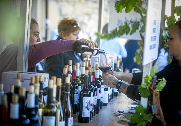 Imagen de archivo de la fiesta de la vendimia en Moreda.