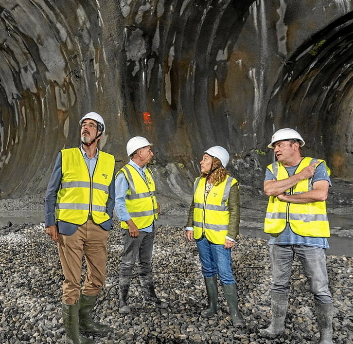 Visita anterior a las obras del metro.