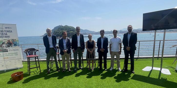 Foto de la presentación del Open Internacional de San Sebastián de septiembre.