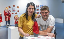 Izaskun Beraza eta Ander Setien aurten ere axeri-dantzako taldean buru belarri lanean ibili dira.