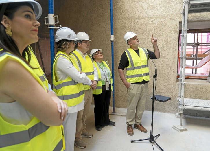 Bilboko Euskal Museoaren obretara eginiko bisita.