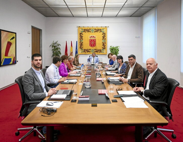 Parlamentuaren Mahaiaren eta Eledunen Batzordearen atzoko bilera.