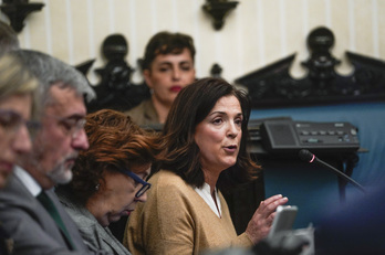 Beatriz Artolazabal, en un pleno anterior.