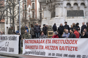 Nafarroan izandako lan istripurik larriena (lau hildako) martxoan Iruñean sindikatuek egin zuten agerraldia.