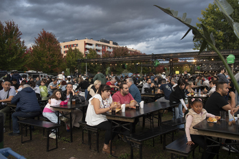 Más de 150.000 personas pasaron por el recinto de la Champions Burger en Iruñea.