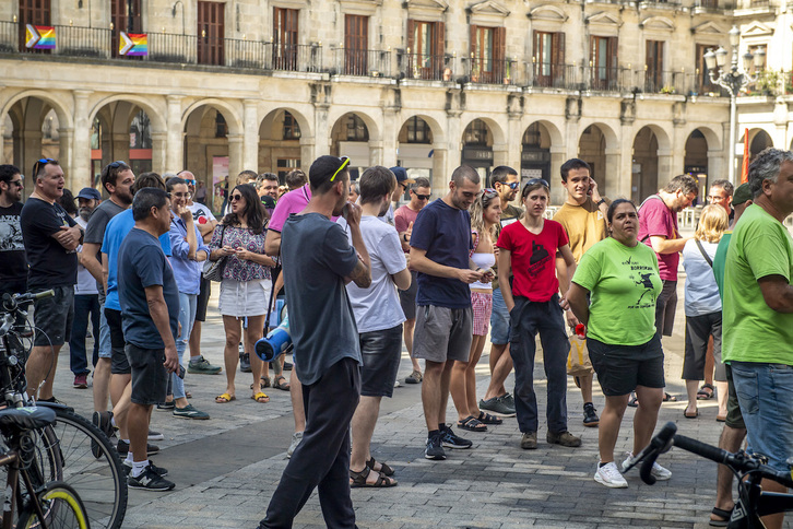Una movilización de los trabajadores de Enviser.