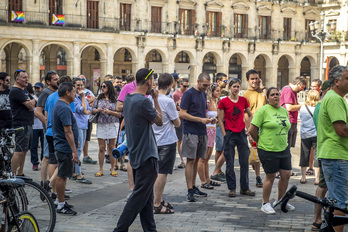 Una movilización de los trabajadores de Enviser.