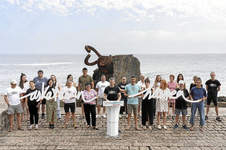 EH Bilduk atzo Donostian egin zuen agerraldia.