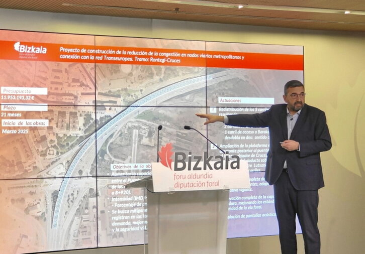 Alzaga explica las obras en Rontegi.