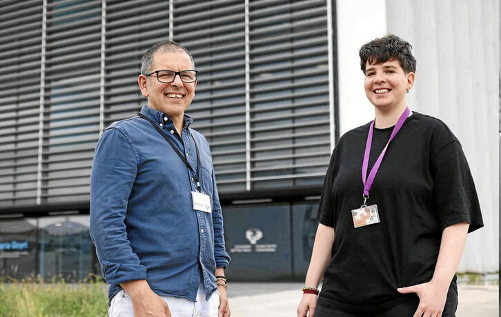 José Ramón Bilbao y Alba Hernangómez, autores principales de la investigación.