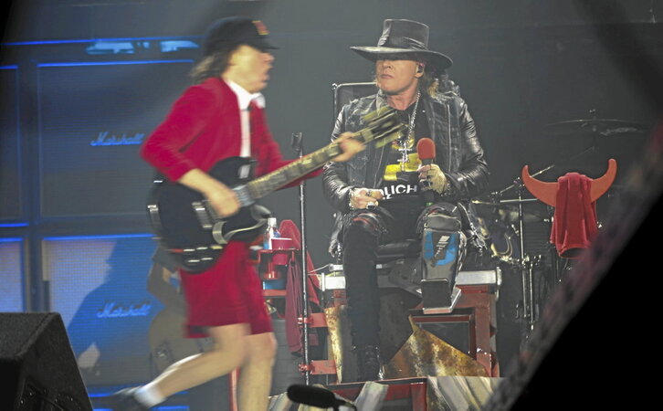 Imagen del concierto ofrecido poe AC/DC en Sevilla en 2016.