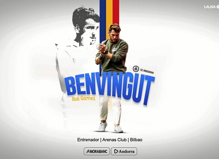 Ibai Gomezek Andorra gidatuko du Bigarren Mailan.