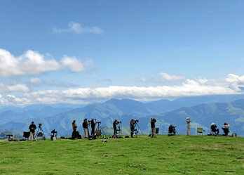 Un comptage annuel est réalisé au col d’Organbidexka à Larrau.   © Loïck LARVOL-TEQUI