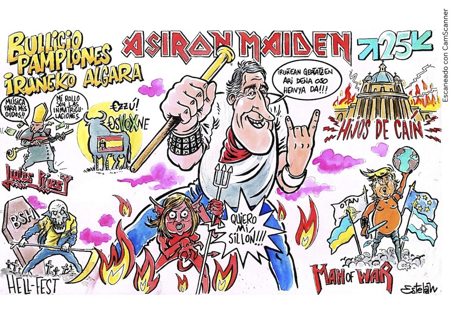 El Bullicio se ha puesto heavy con grupos como Asiron Maiden, Hell Fest de BSH, Hijos de Cain de Los Caídos, Judas Priest de la Igleisa y sus inmatriculaciones El Bullicio se ha puesto heavy con grupos como Asiron Maiden, Hell Fest de BSH, Hijos de Cain de Los Caídos, Judas Priest de la Igleisa y sus inmatriculaciones